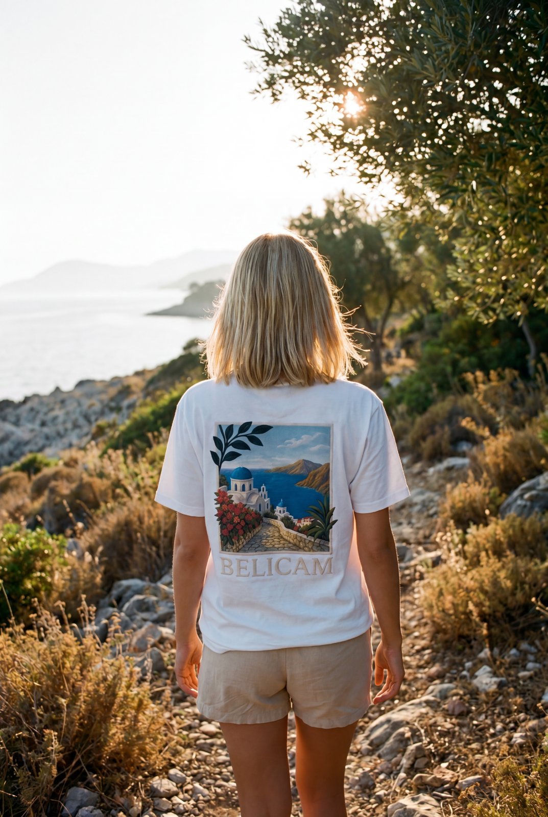 Lookbook BELICAM — t-shirt méditerranéen porté