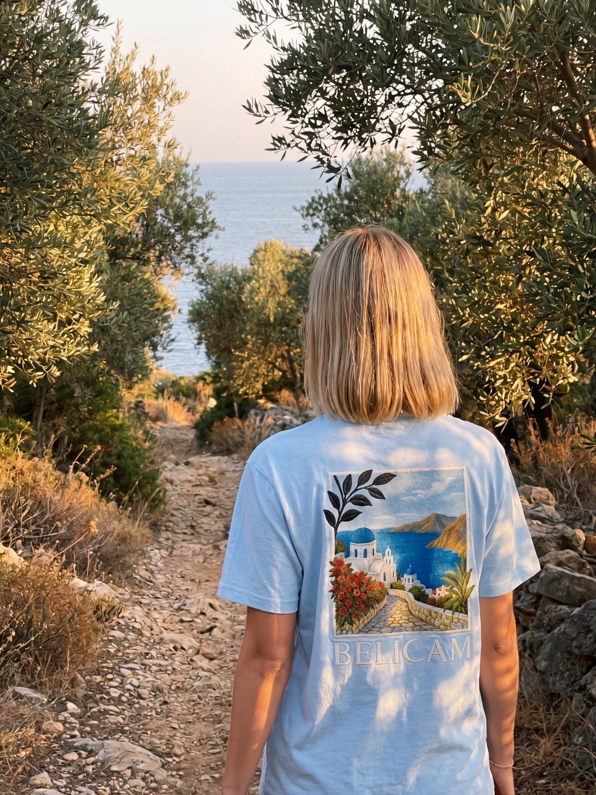 Lookbook BELICAM — t-shirt méditerranéen porté