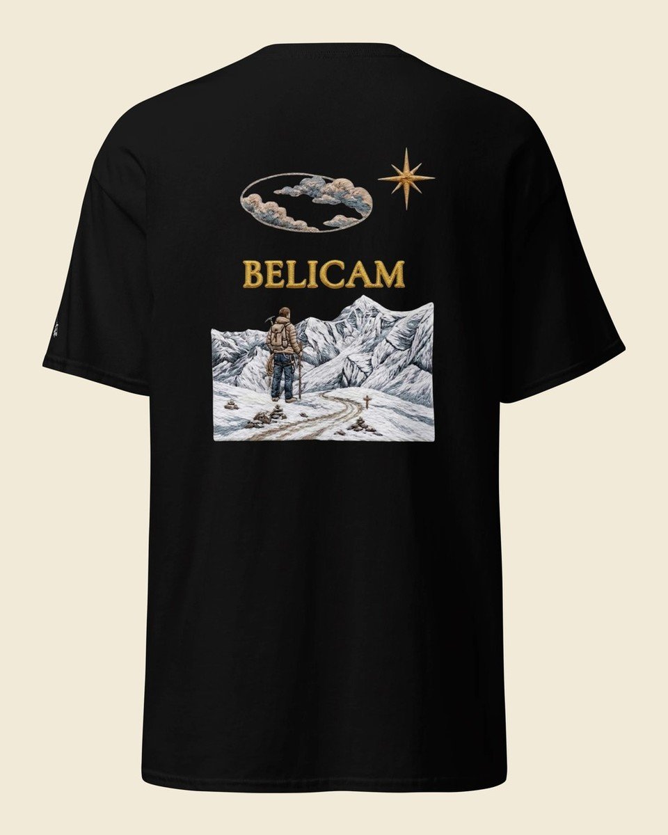 T-shirt BELICAM L'Alpiniste — Noir, visuel dos