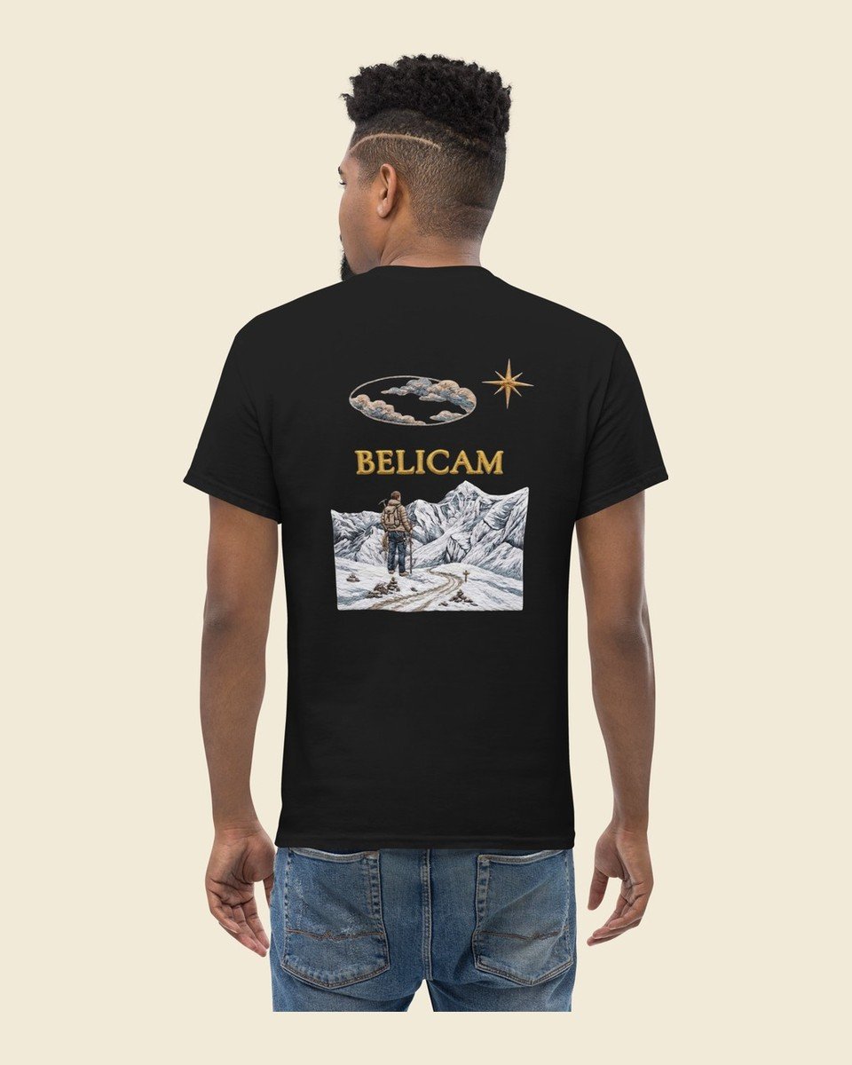 T-shirt BELICAM L'Alpiniste — Noir, visuel dos