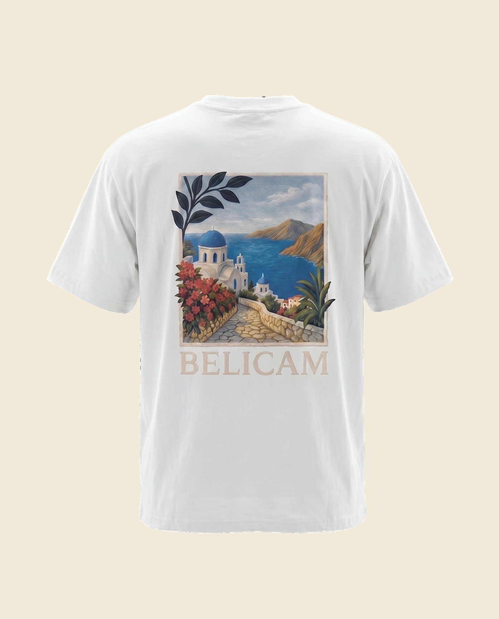 T-shirt BELICAM Plein Jour Blanc — visuel dos imprimé